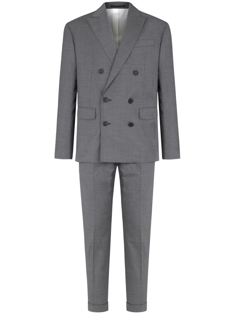 double-breasted two-piece suit - 1