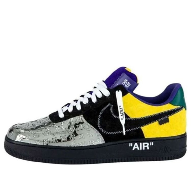 Nike x LOUIS VUITTON LV Air Force 1 Low 'Silver Black' 1A9VCH - 1