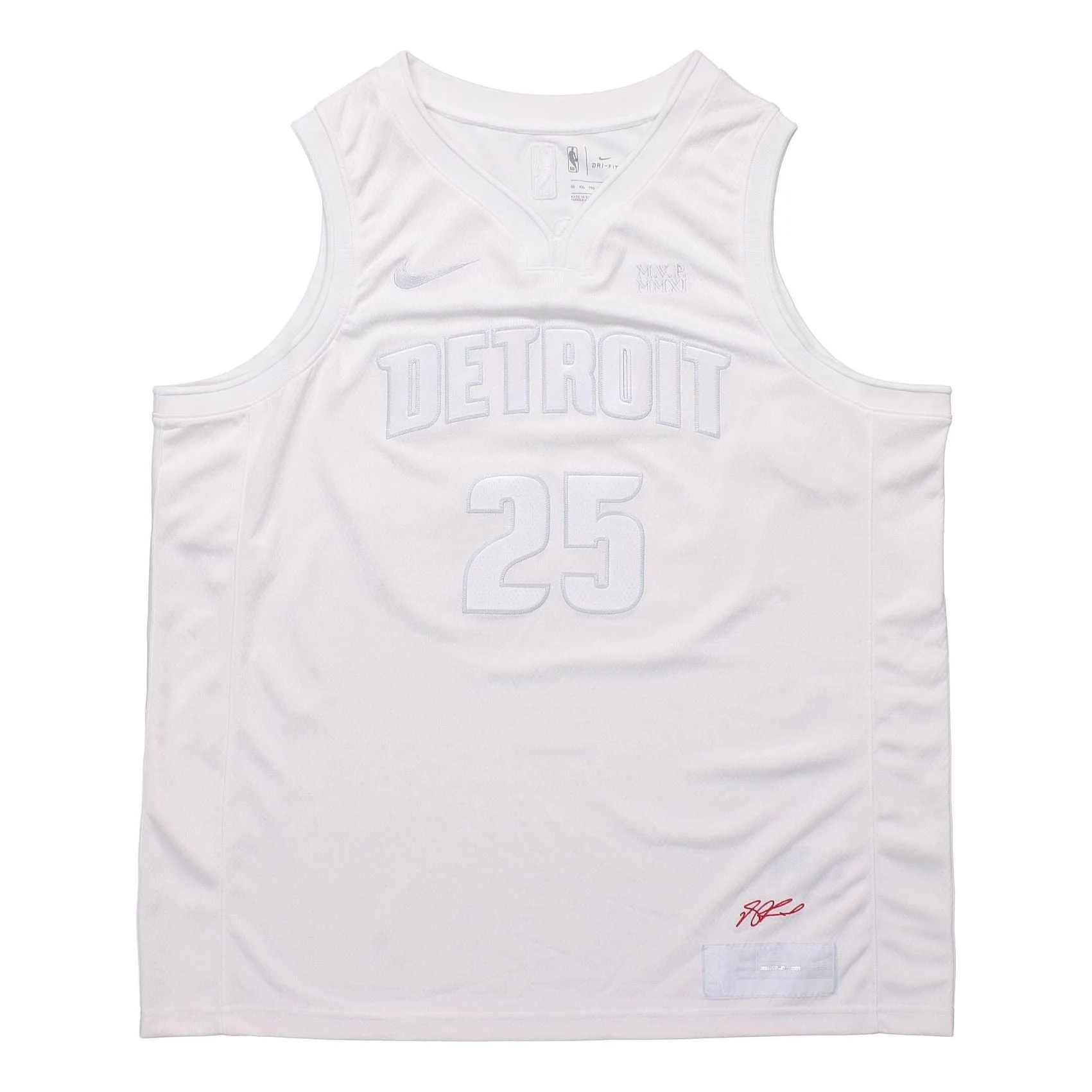 Nike NBA M NK MVP JSY ROSE 20 Detroit Pistons Basketball Sports Jersey White CT4208-100 - 1