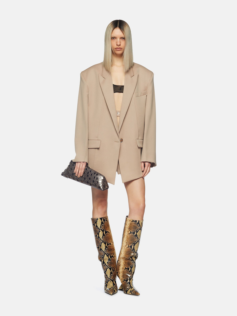 THE ATTICO ''GLEN'' BEIGE BLAZER outlook
