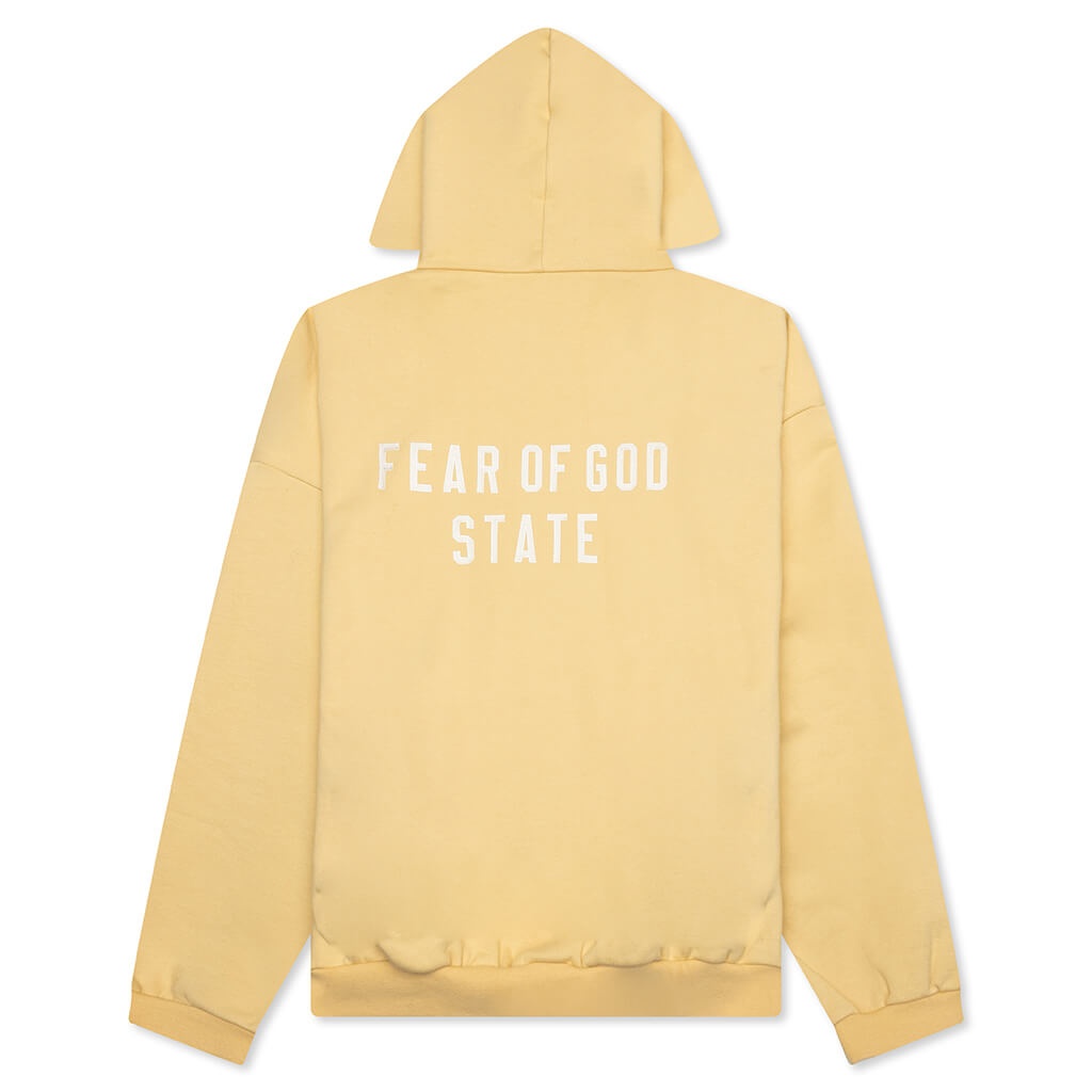HEAVY FLEECE FULLZIP HOODIE - AMBER - 2