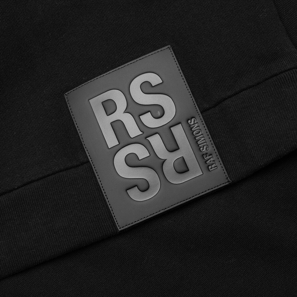 R EMBROIDERY AND PATCH HOODIE - BLACK/ORANGE - 5