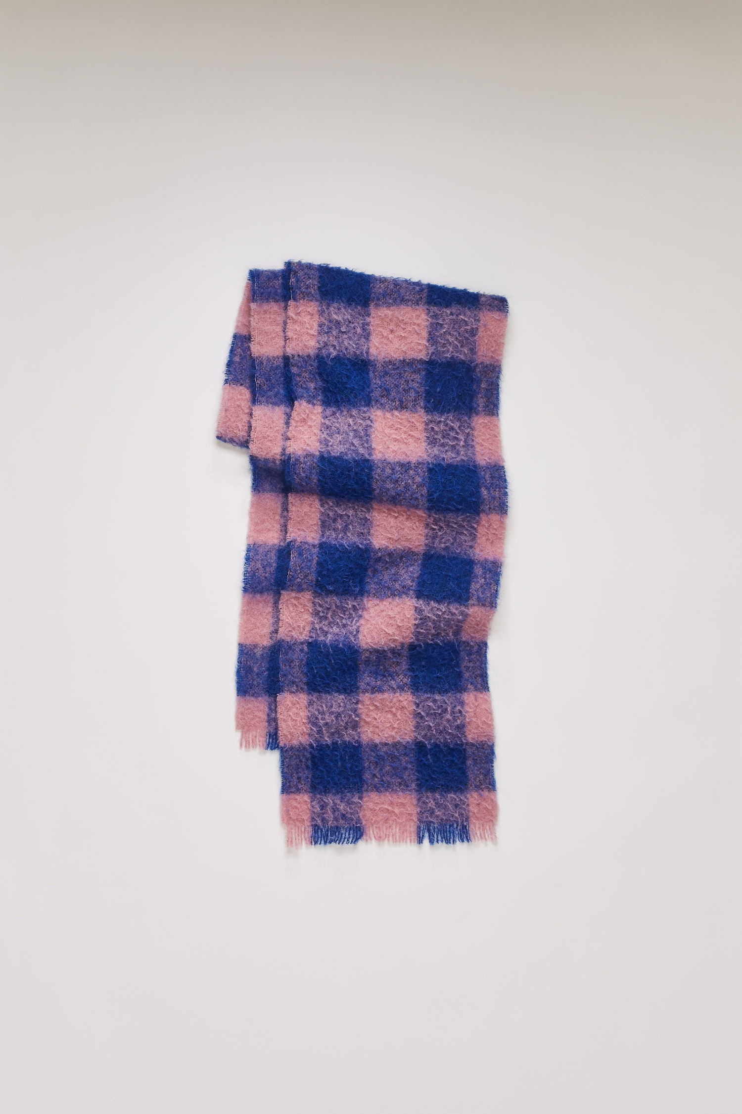 Checked scarf blue/pink - 2