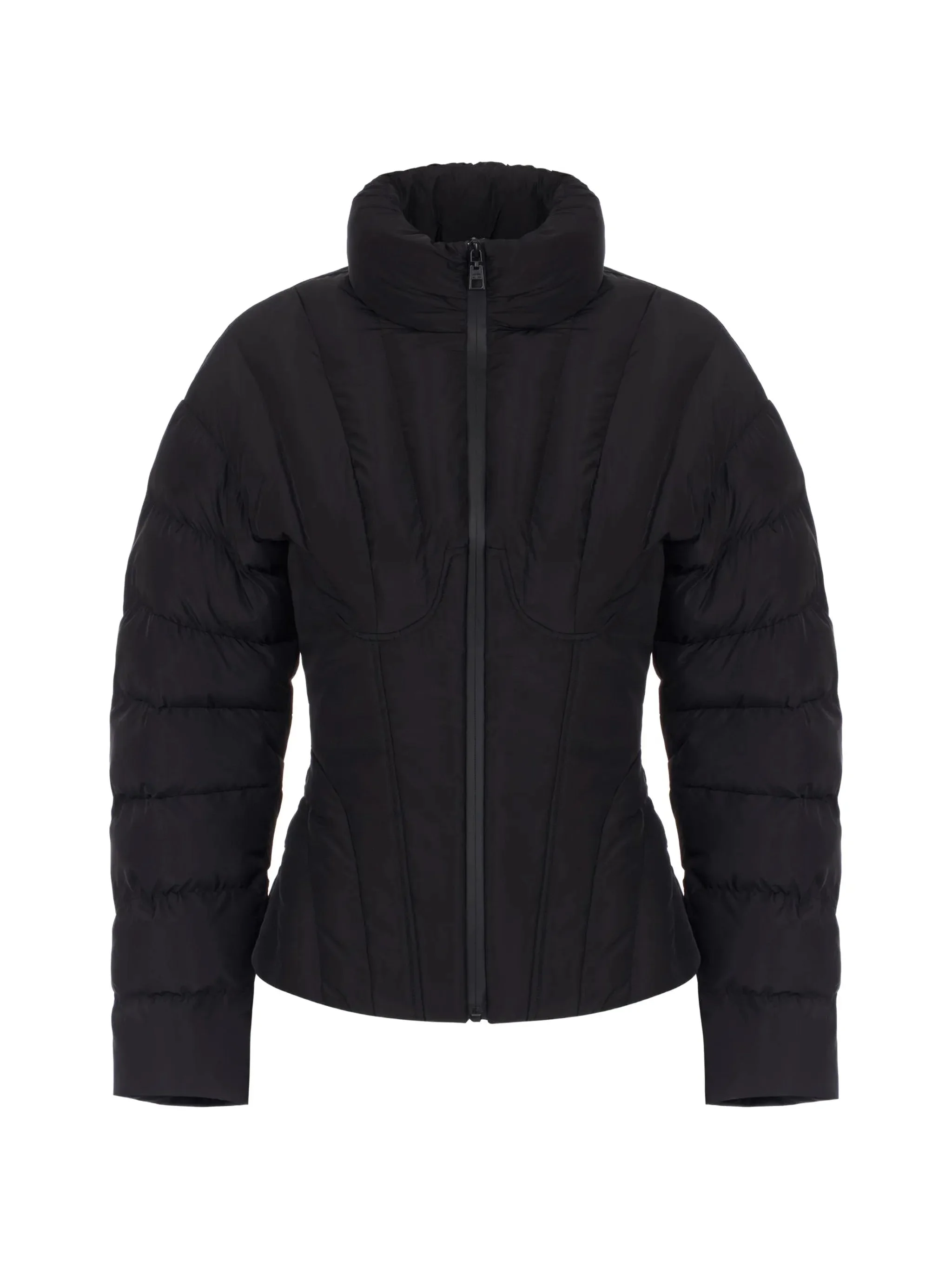 Elisabetta Franchi Down Jacket In Voile Fabric - 1