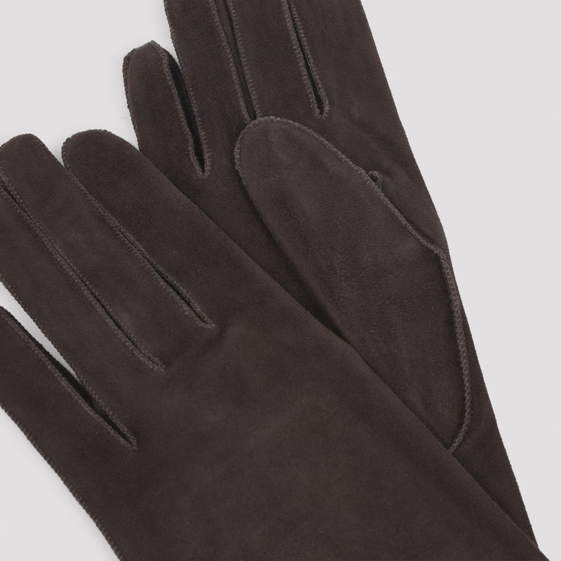 Lanvin Lanvin Long Slim Gloves Brown Leather outlook