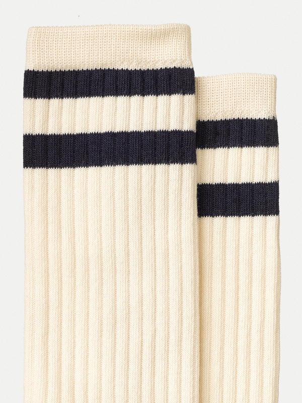 Amundsson Sport Socks Offwhite/Navy - 2