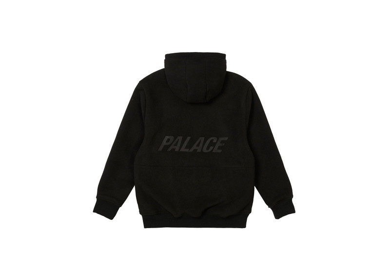 PALACE THERMA ZIP HOOD BLACK outlook