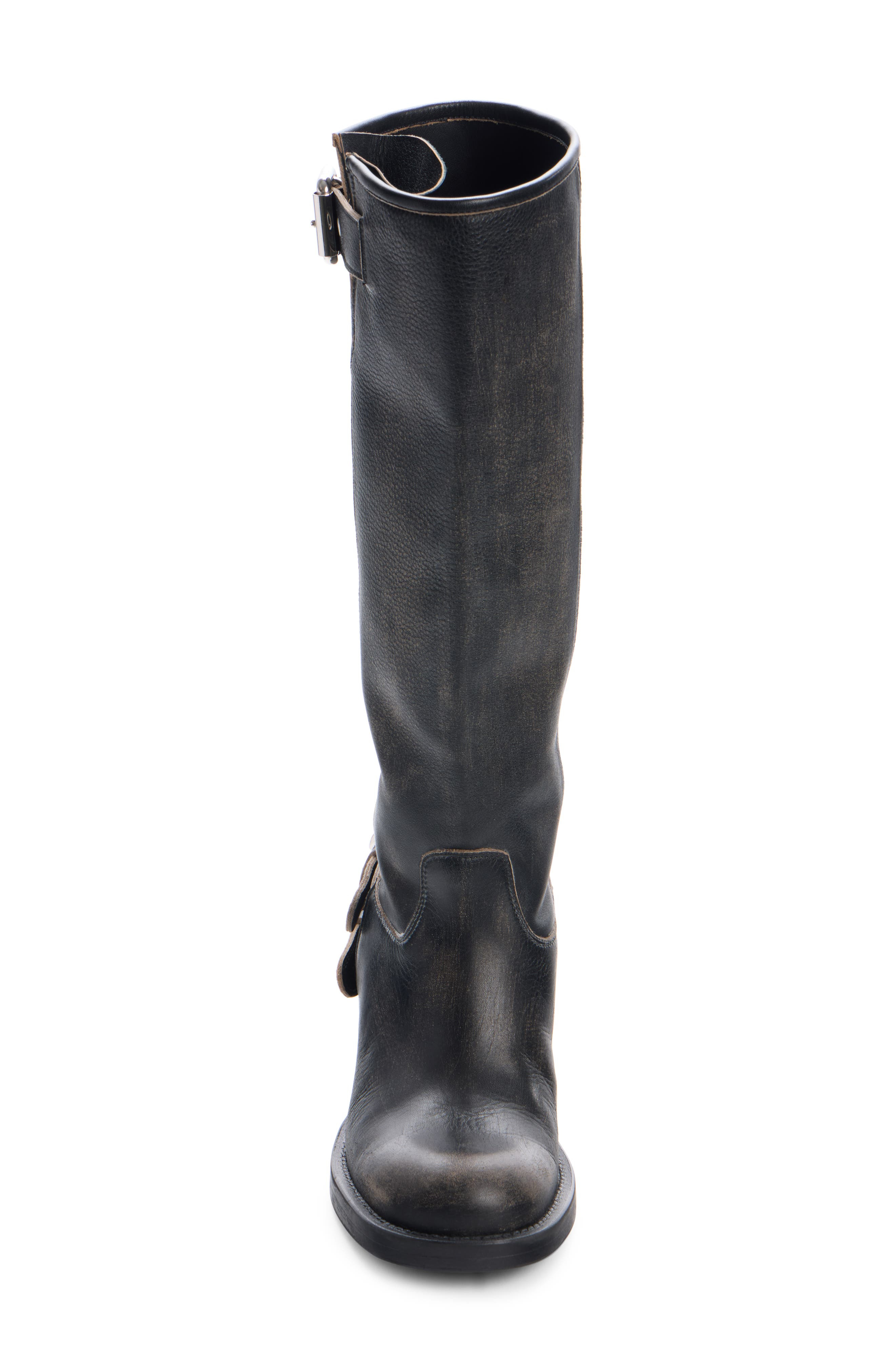 Chloé Dakota Biker Tall Boot in Black at Nordstrom - 4