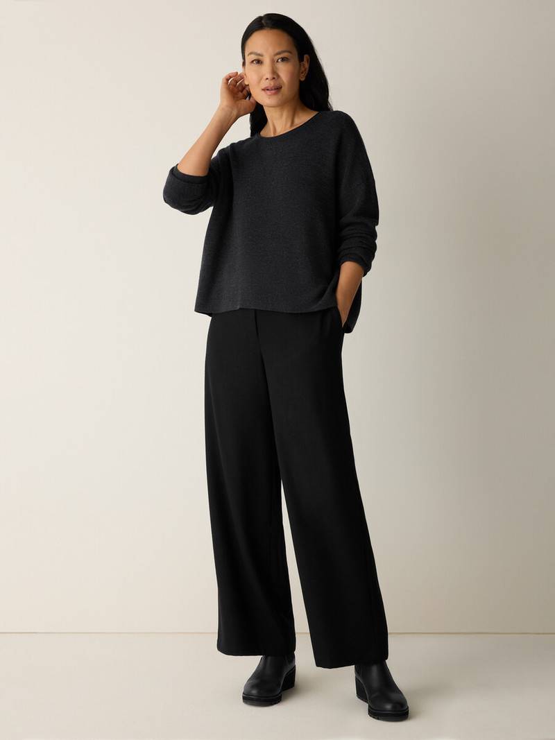Merino Crew Neck Top in Regenerative Wool 3