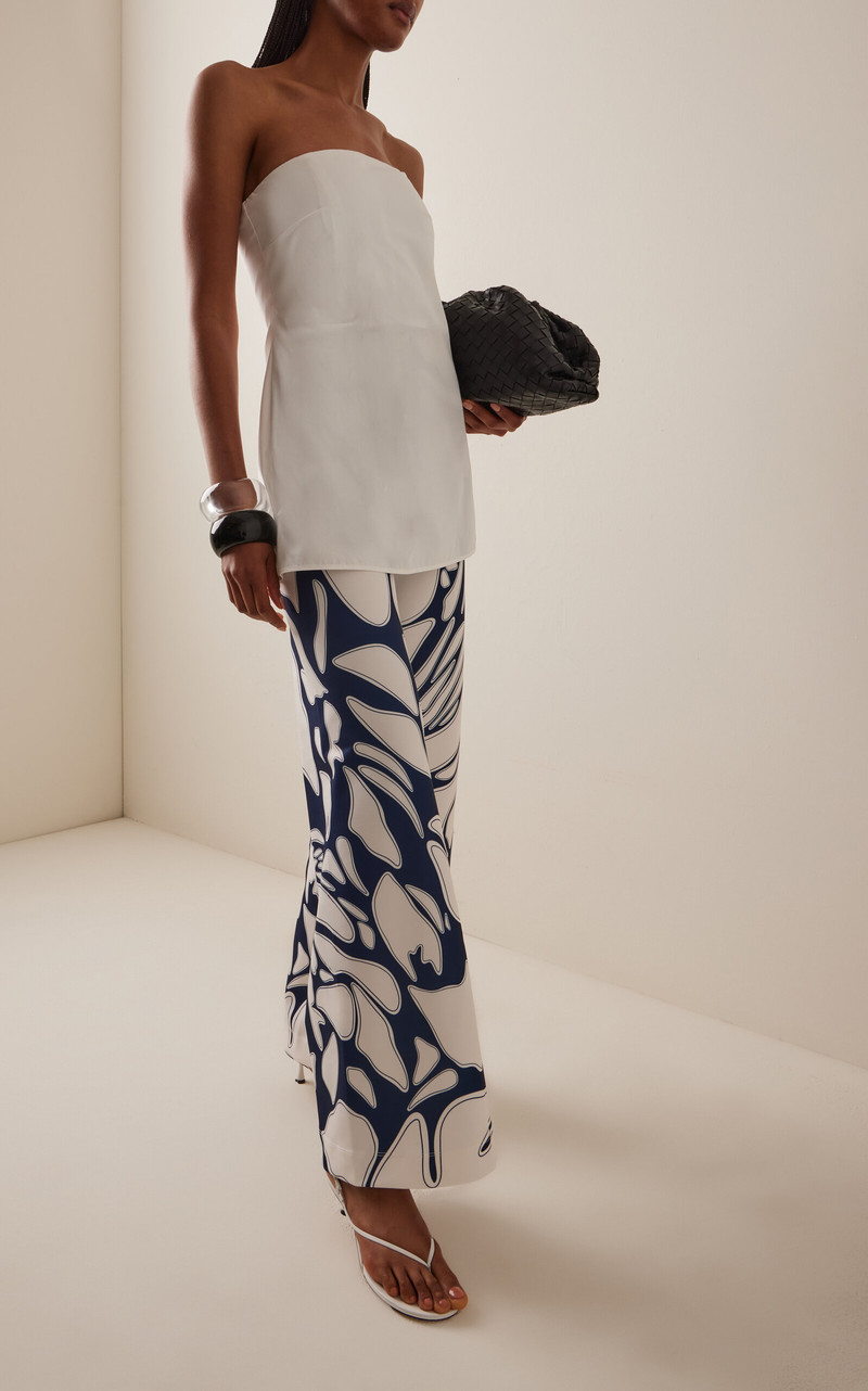 ANDRES OTALORA Luz De Si Scuba Wide-Leg Pants navy outlook