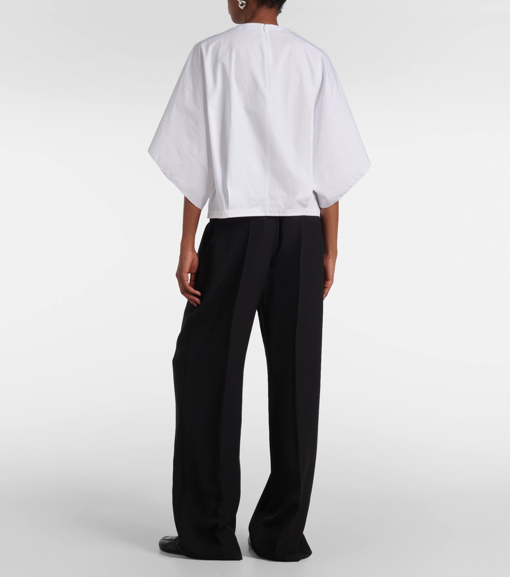 Tenley draped cotton top - 3