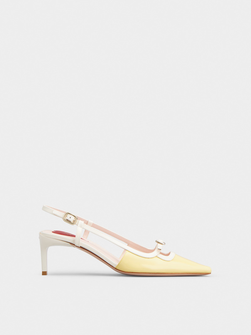 Viv의 Canard Slingback 펌프 특허 가죽 - 1