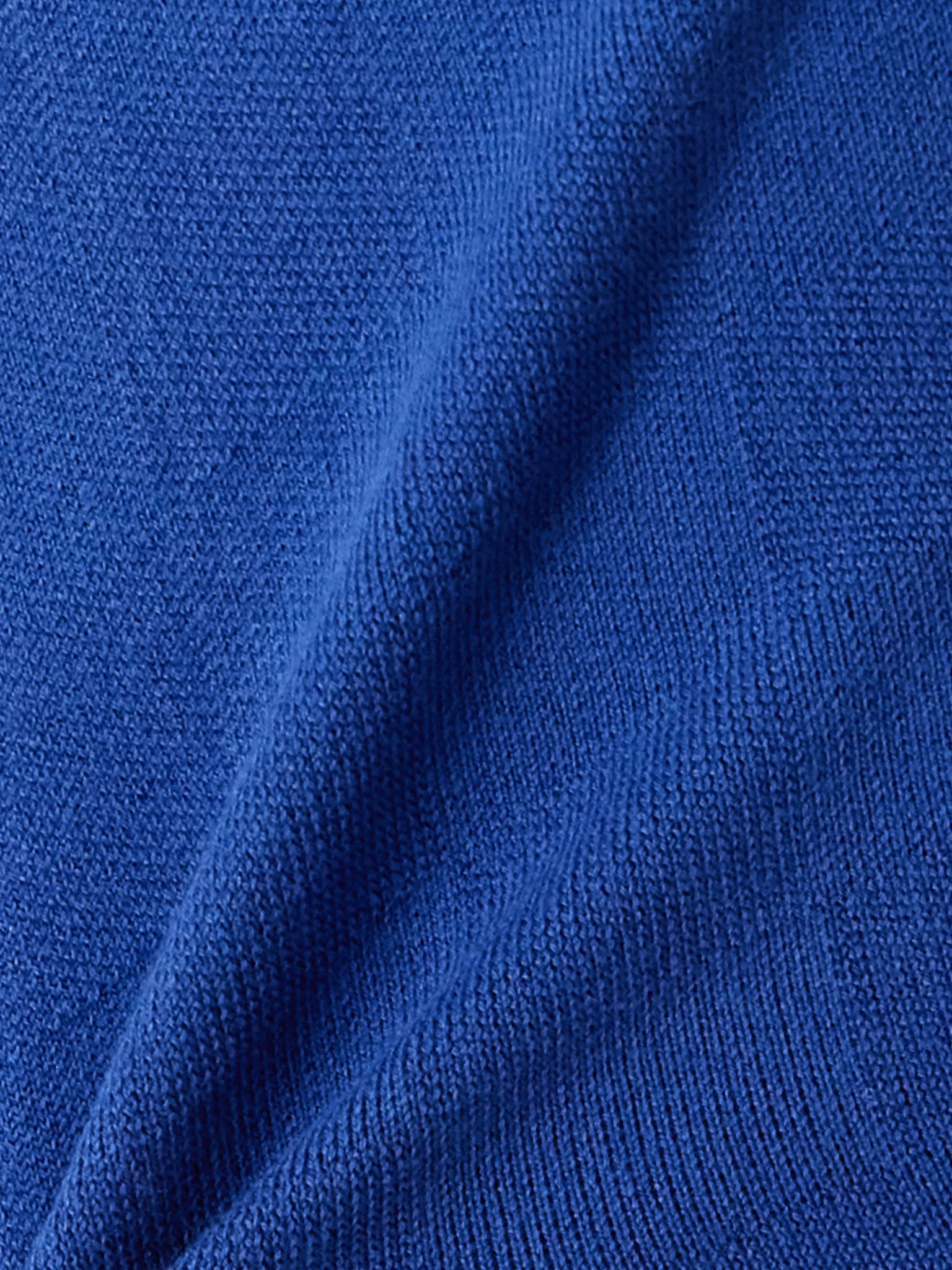 Checked stretch jacquard-cotton flared pants Blue - 4