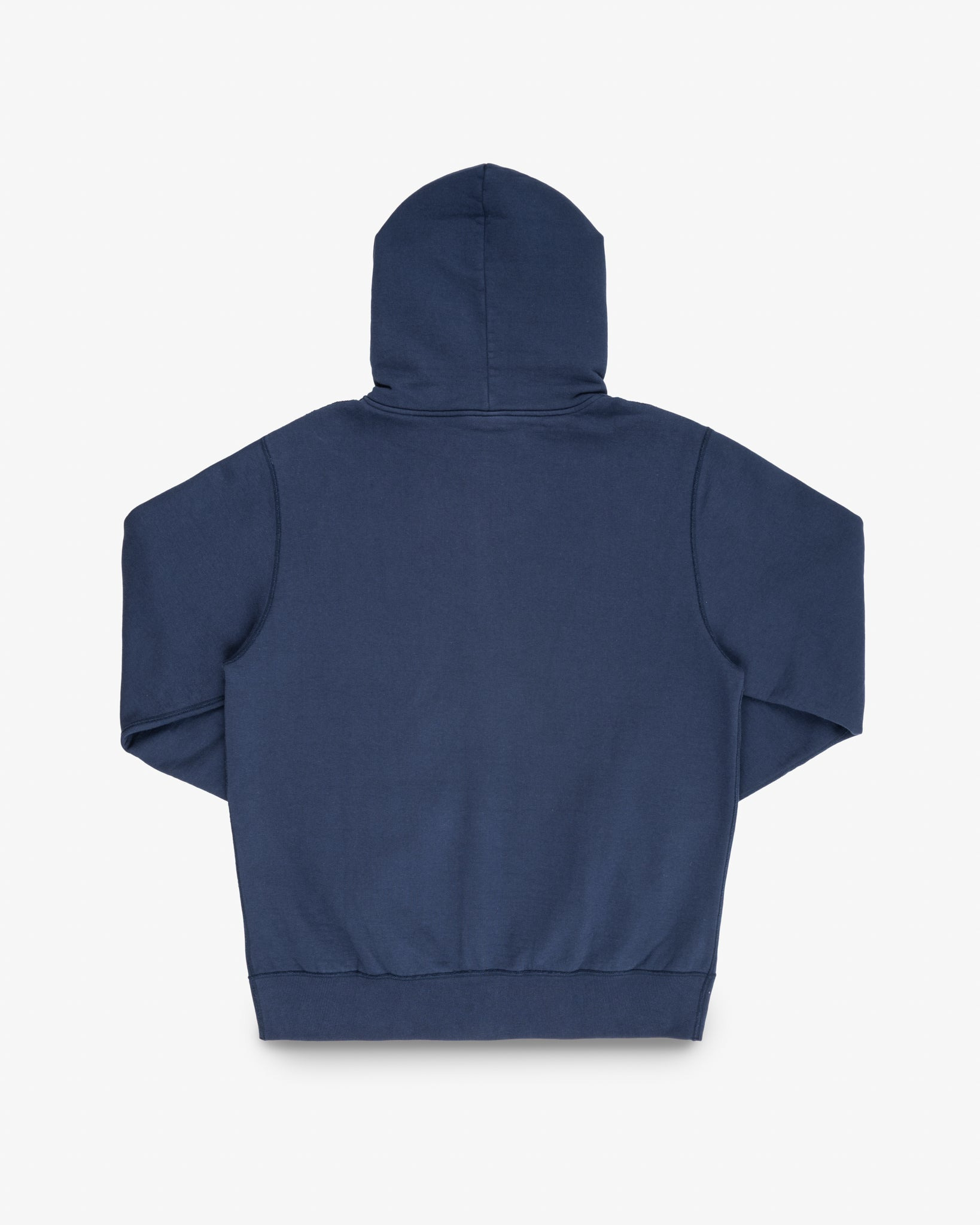 IHSW-10-NAV 14oz Ultra Heavyweight Loopwheel Cotton Zip Up Hoodie - Navy - 5