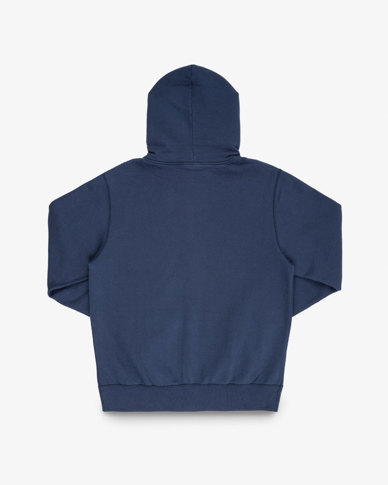 14OZ ULTRA HEAVYWEIGHT LOOPWHEEL COTTON ZIP UP HOODIE - NAVY 5