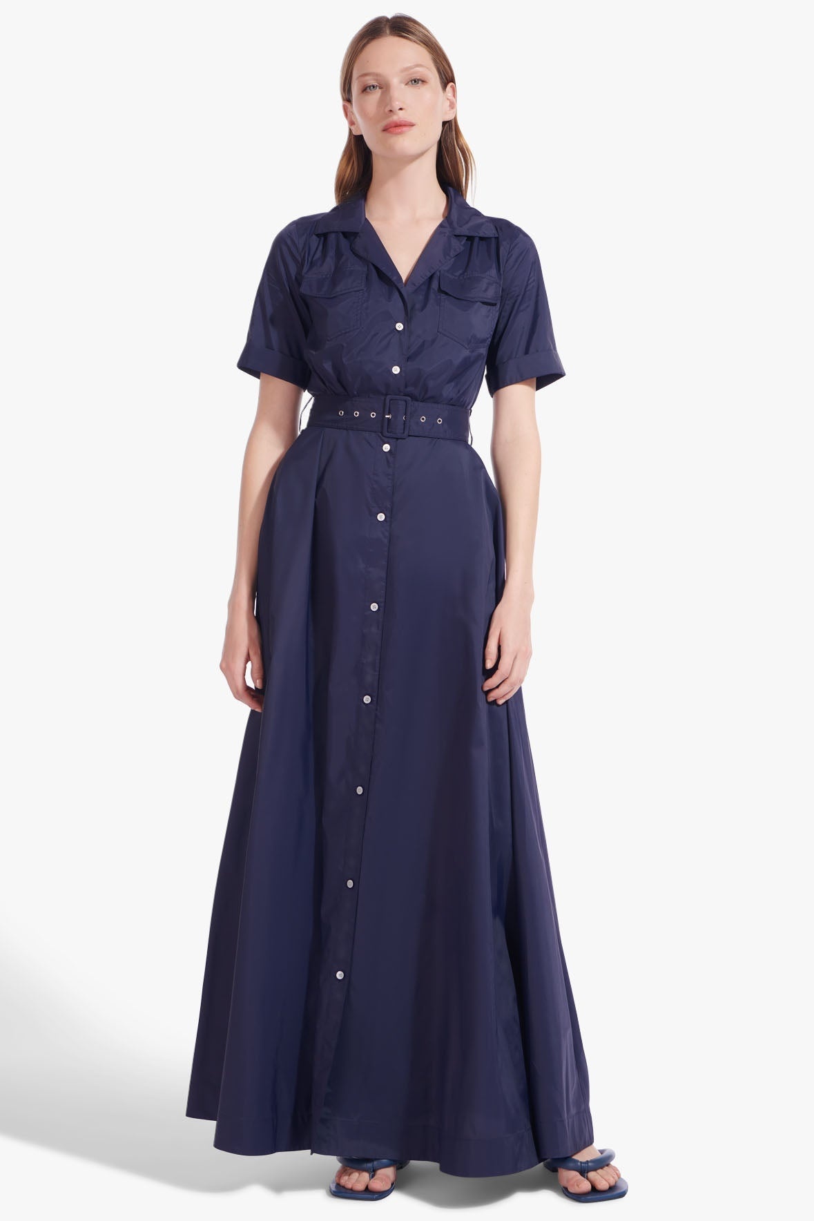 STAUD MILLIE DRESS NAVY - 4