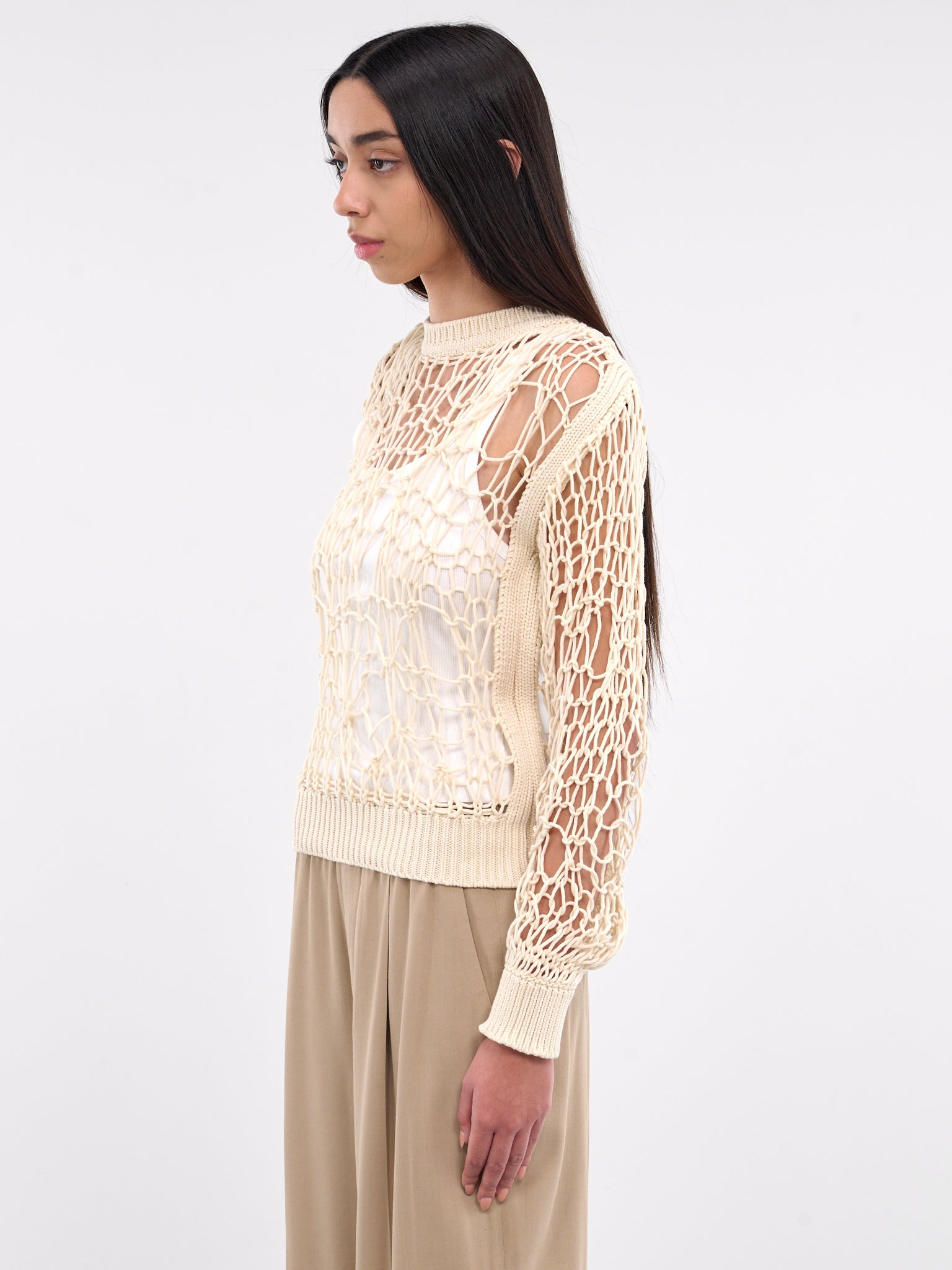 Open Knit Sweater - 2