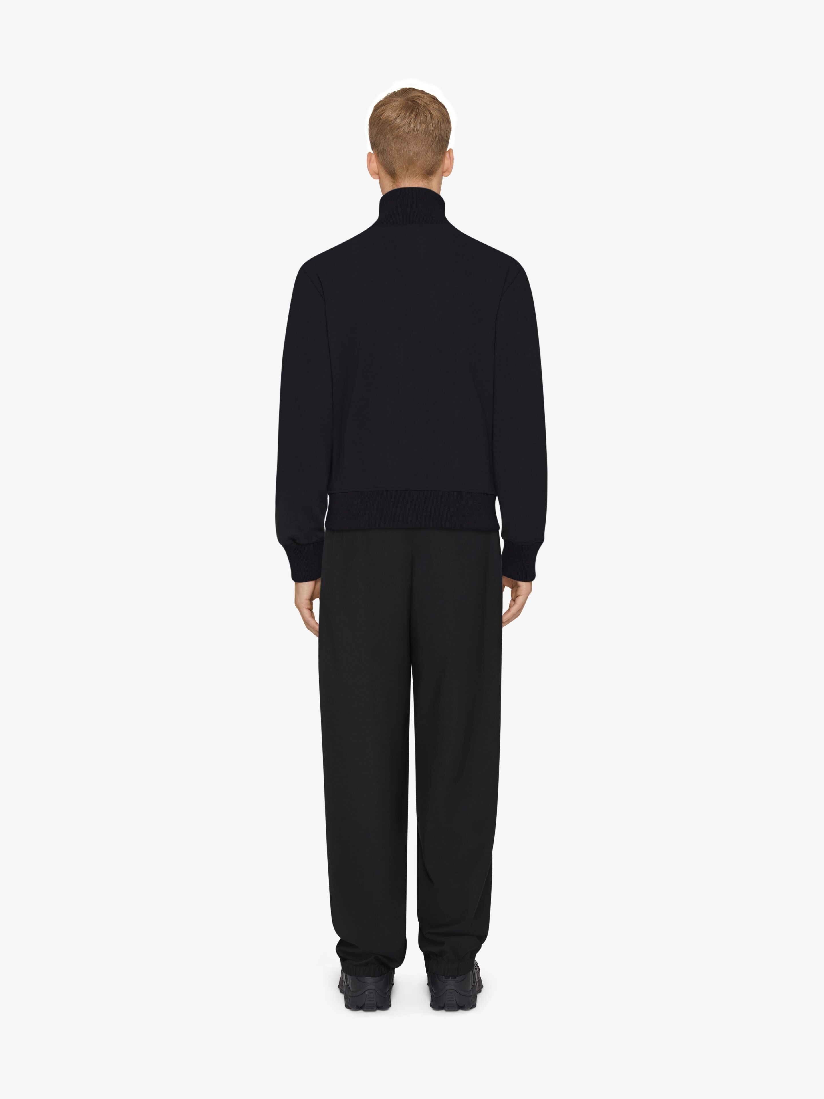TRACKSUIT JACKET IN FLEECE WITH 4G DETAIL - 4