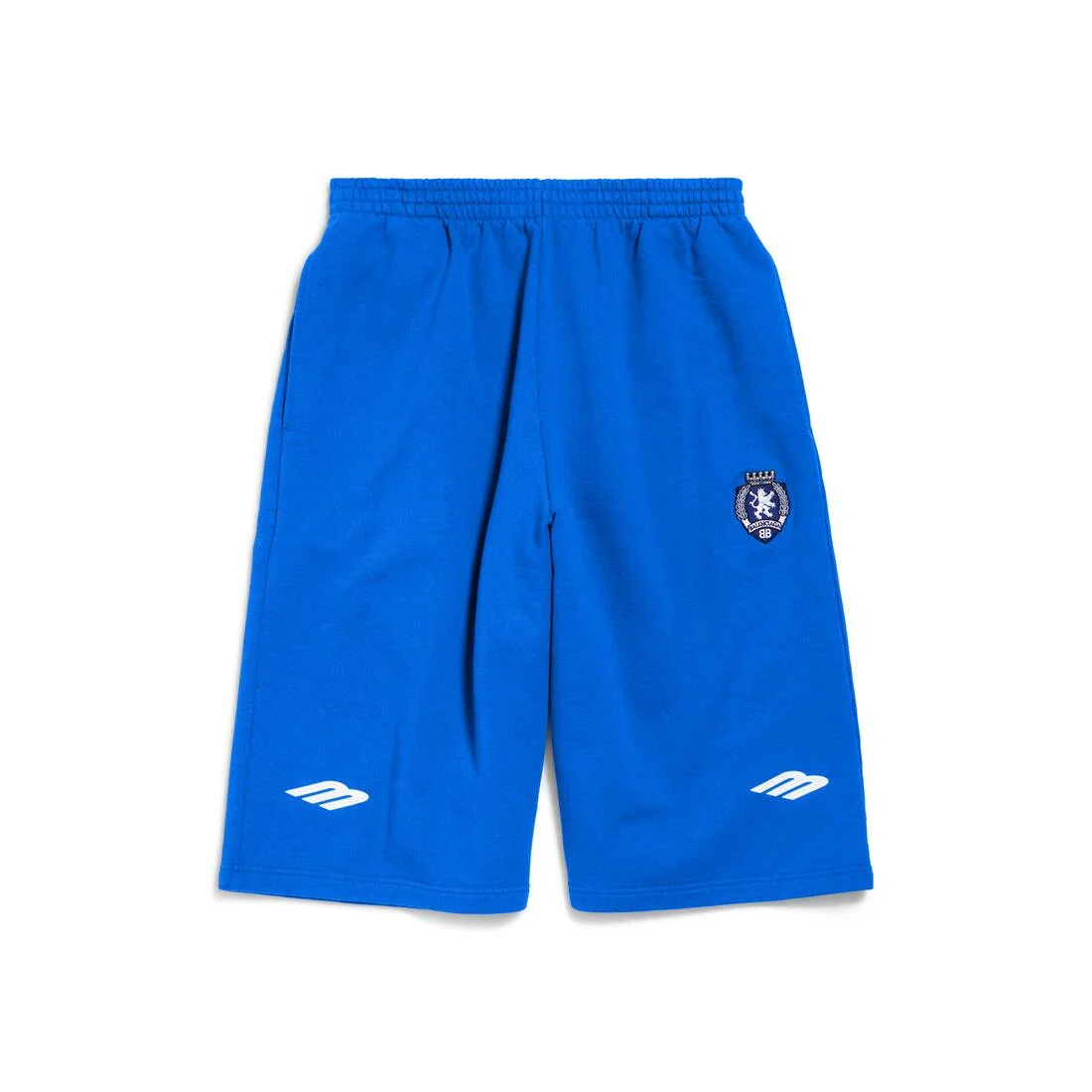 Men's 3b Football Large Shorts in Royal Blue/white - 1