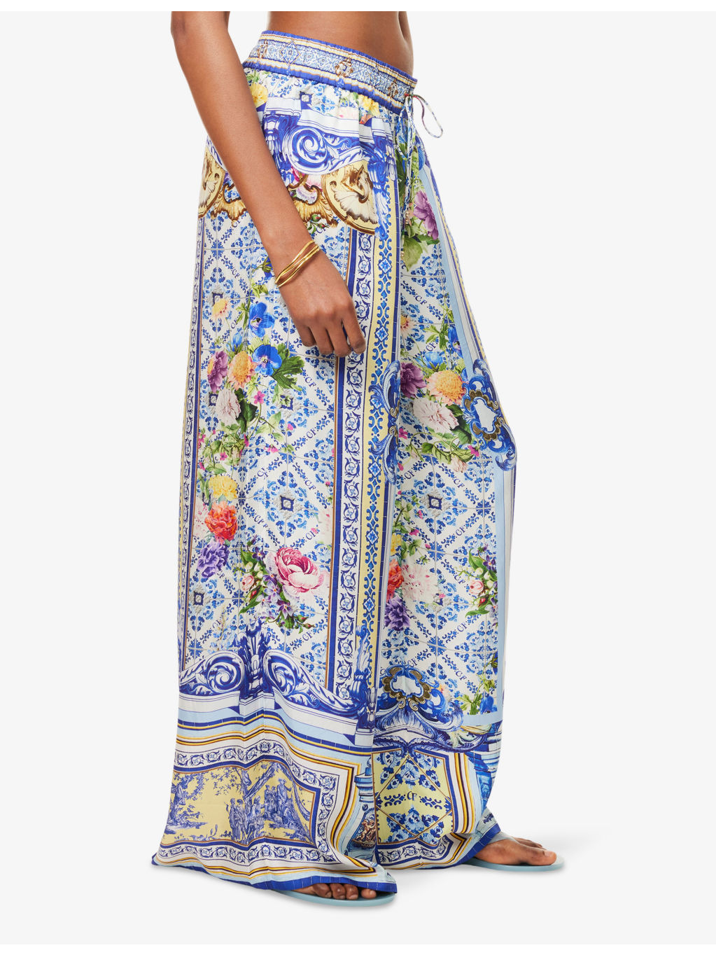 Wall To Wall Wonders Straight-Leg Silk Trousers - 3