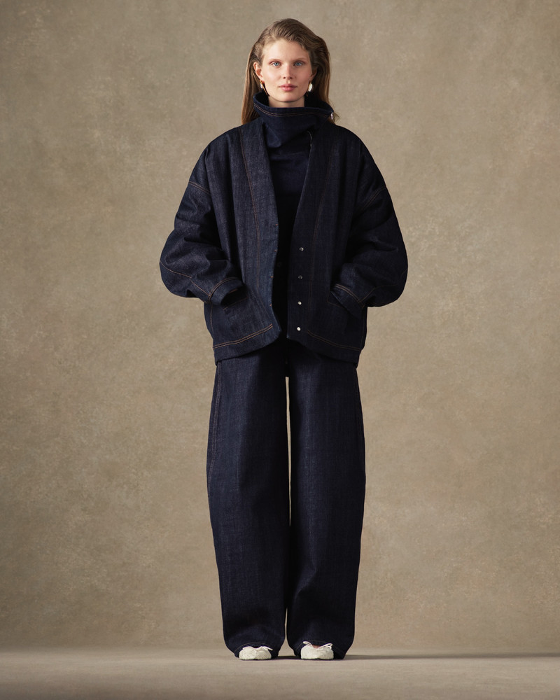 JACQUEMUS The de-Nîmes denim cardigan outlook