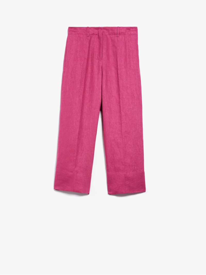 REBECCA Washed linen trousers - 1