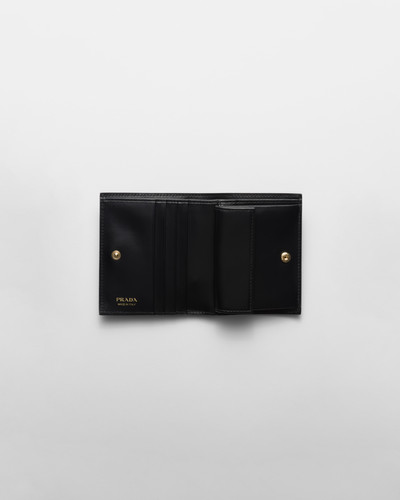Prada Small Printed Saffiano leather wallet outlook