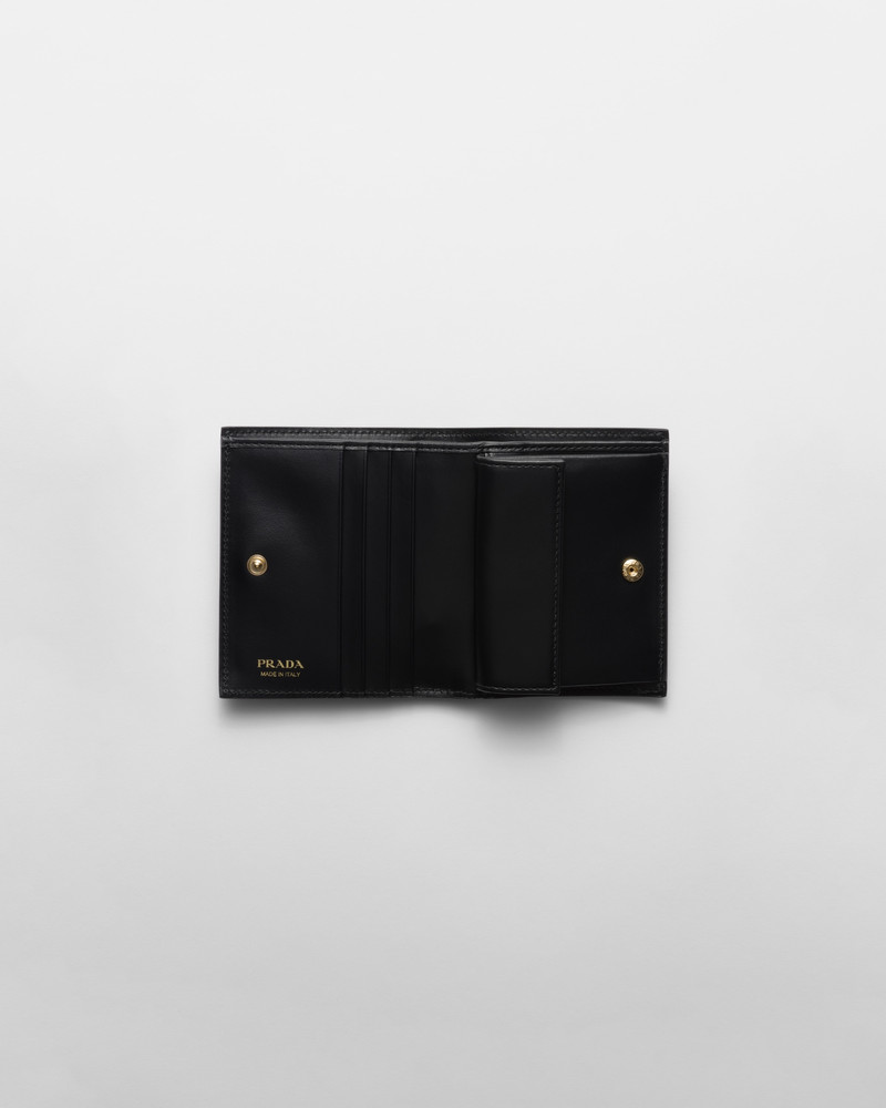 Prada Small Printed Saffiano leather wallet outlook
