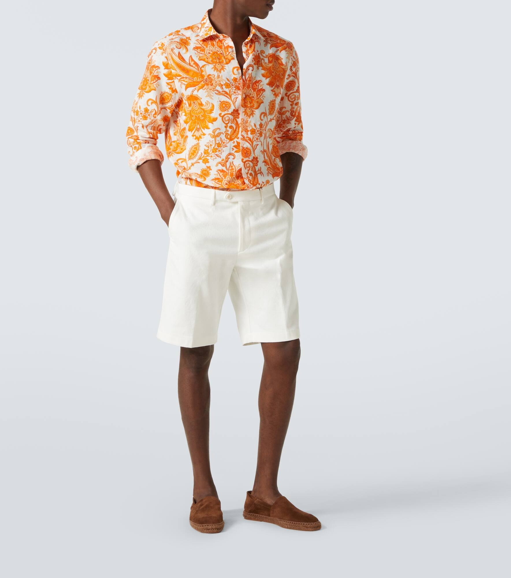 Roma printed linen shirt - 2