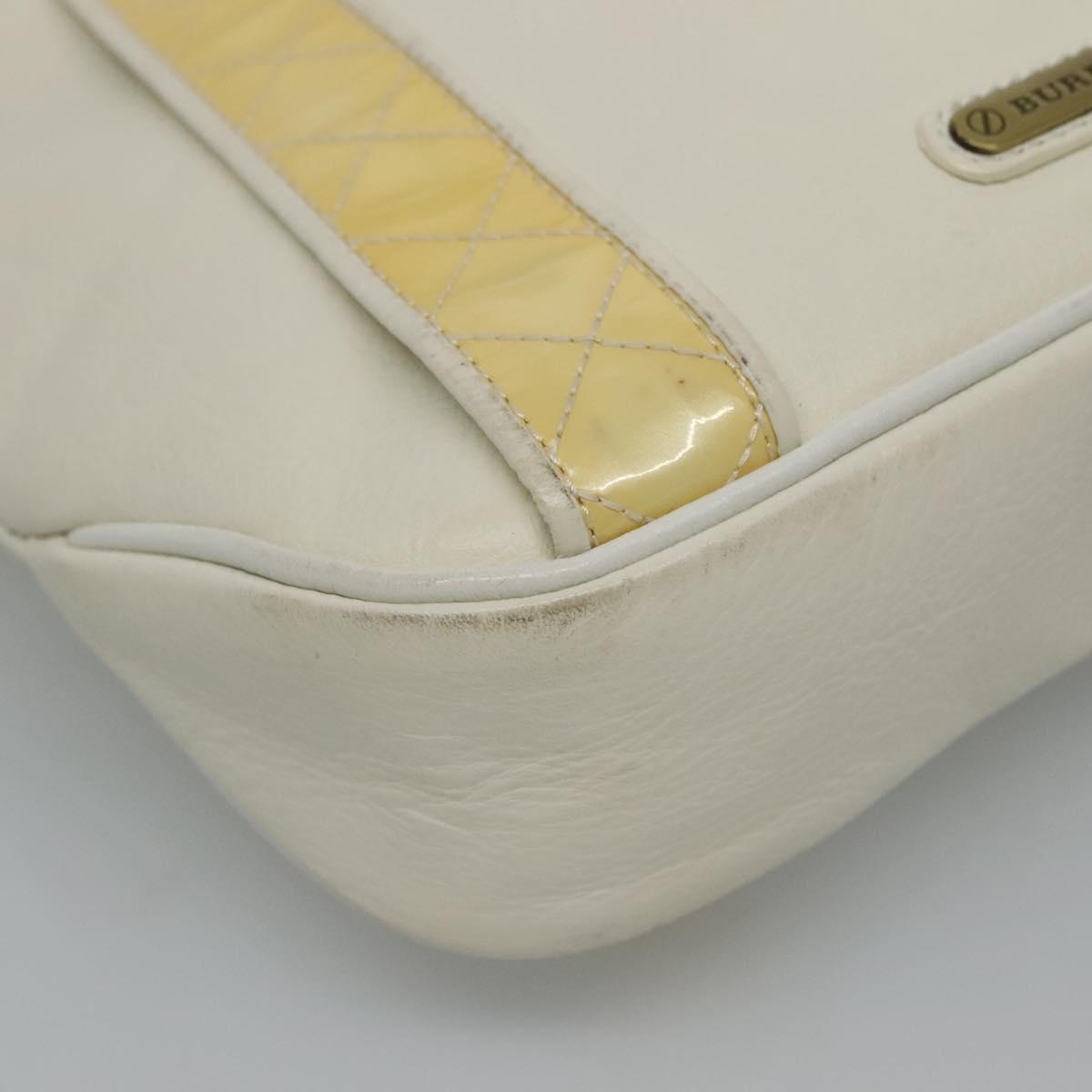 Burberry Shoulder Bag Leather White - 11
