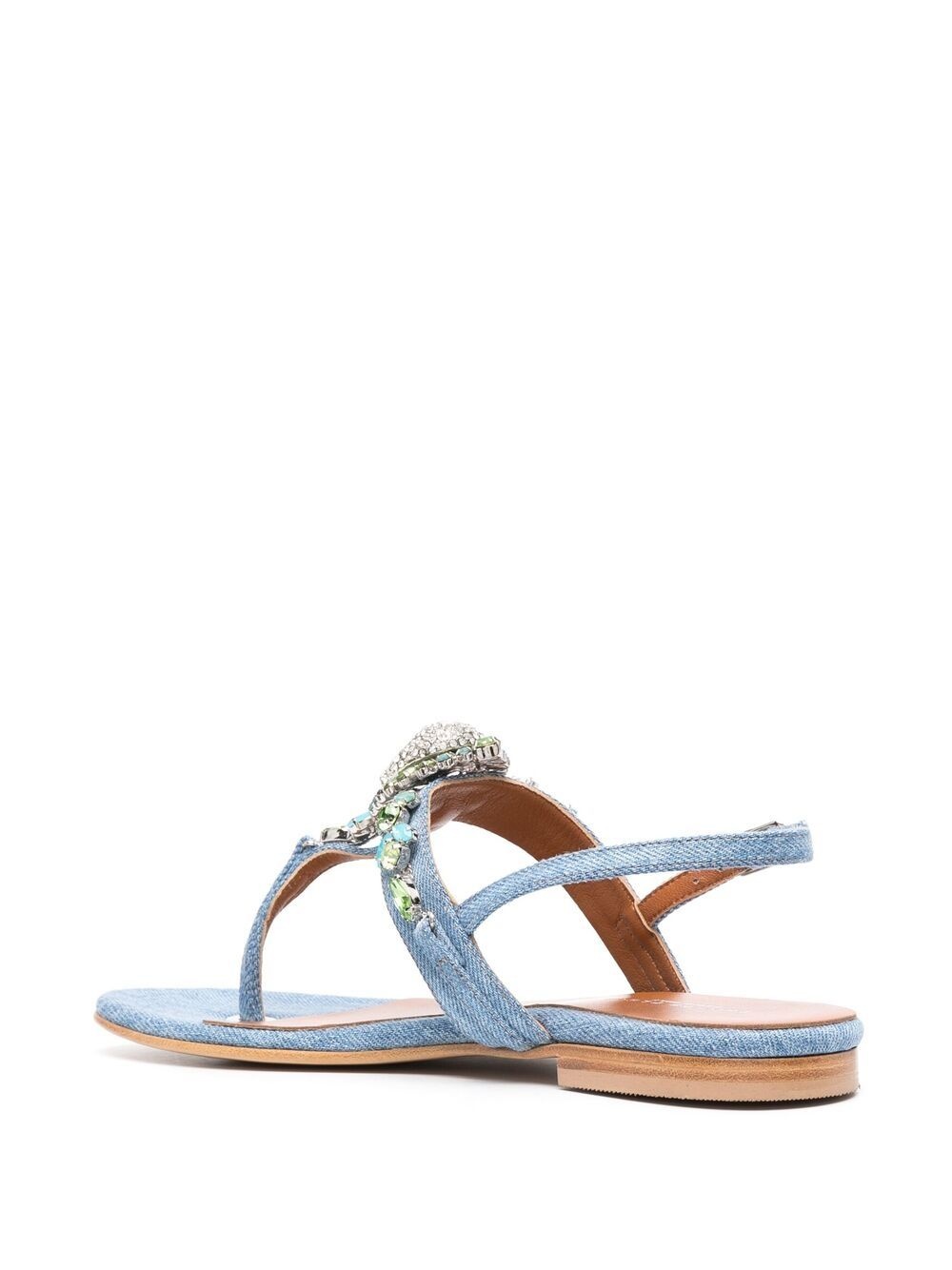 embellished thong strap sandals - 3