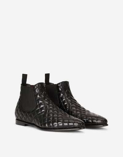 Dolce & Gabbana Quilted calfskin Chelsea boots outlook