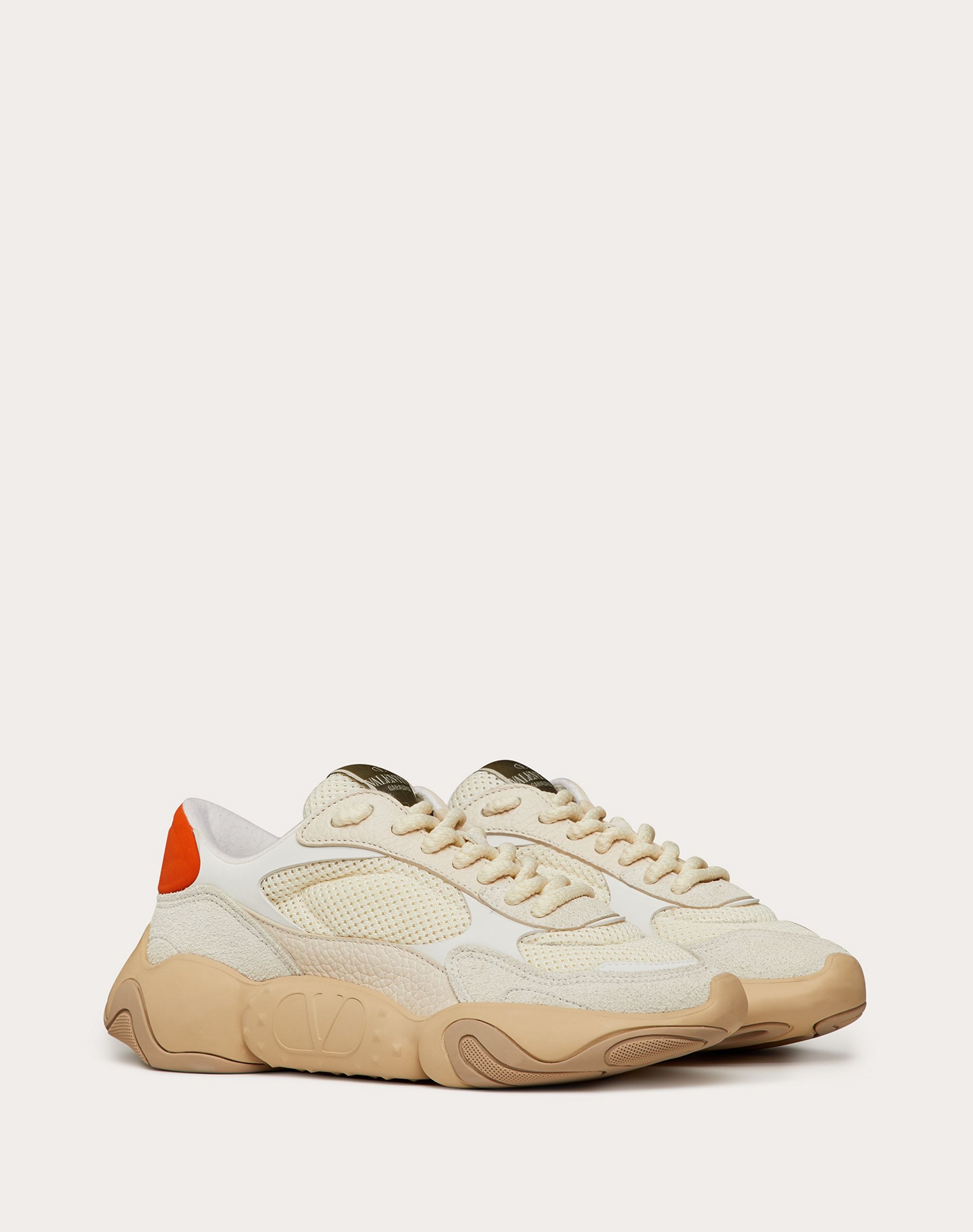 VALENTINO GARAVANI BUBBLEBACK MESH AND SUEDE SNEAKER - 2