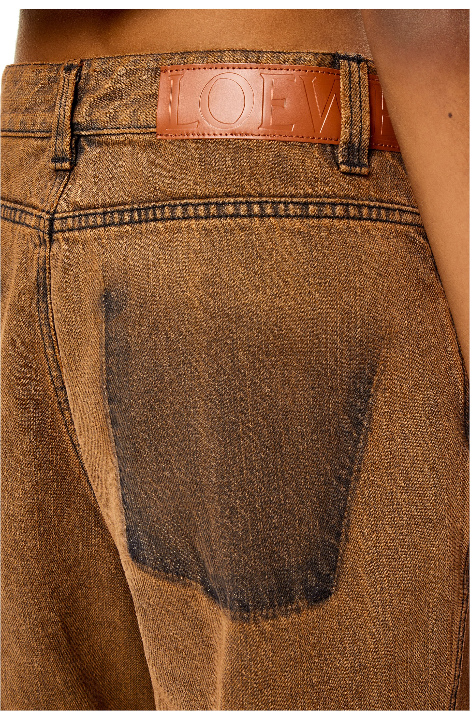 Curved jeans in denim - 5