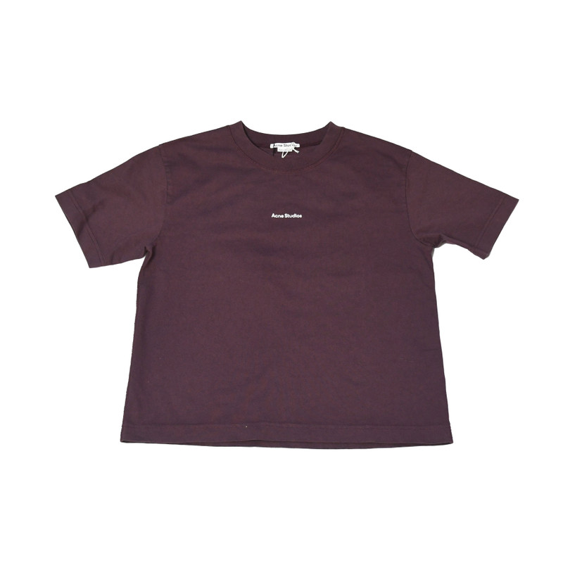 Acne Studios Stamp Logo T-shirt Aubergine Purple - 1