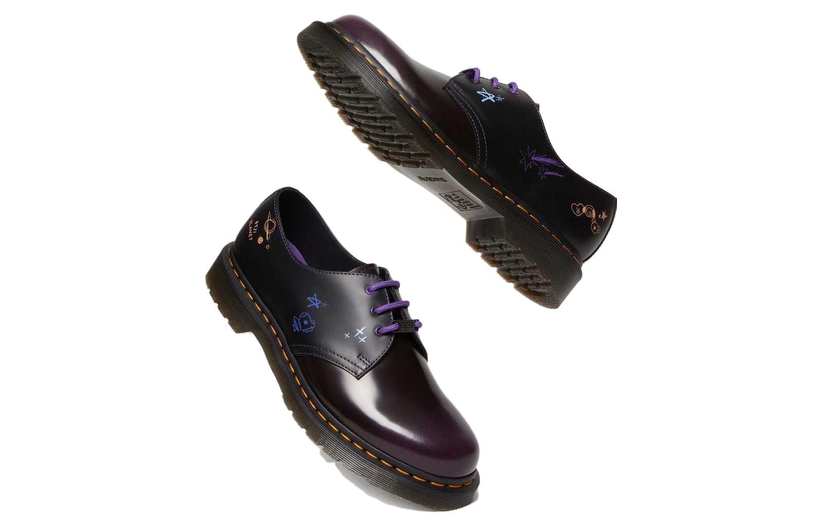 Dr. Martens BT21 Leather Oxford Shoes 'Purple' 30893511 - 3