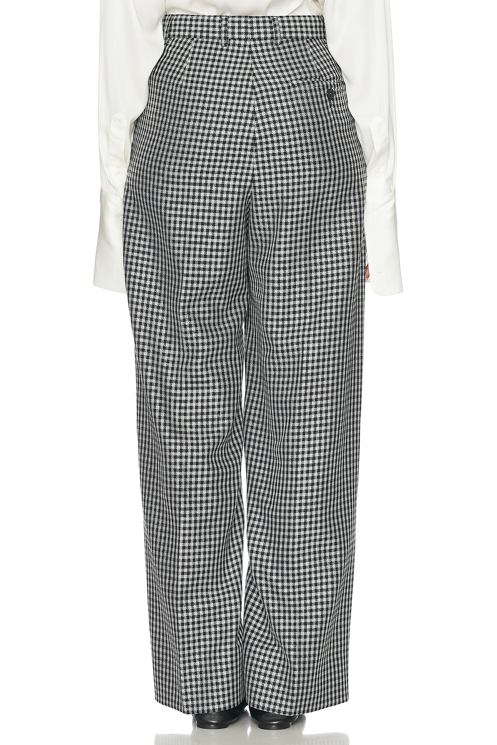 Checked Loose Pant - 4