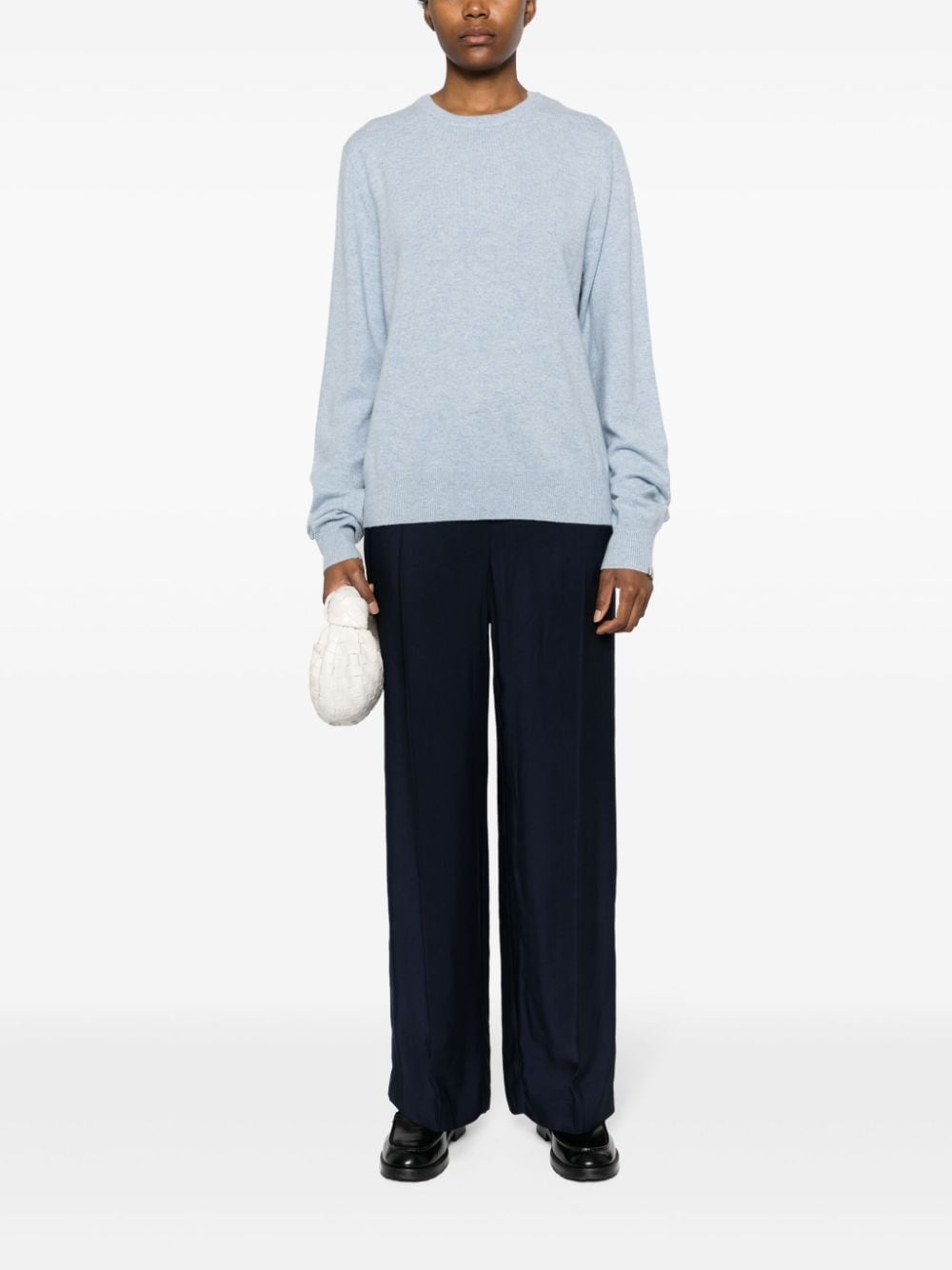 crew-neck cashmere blend jumper - 3