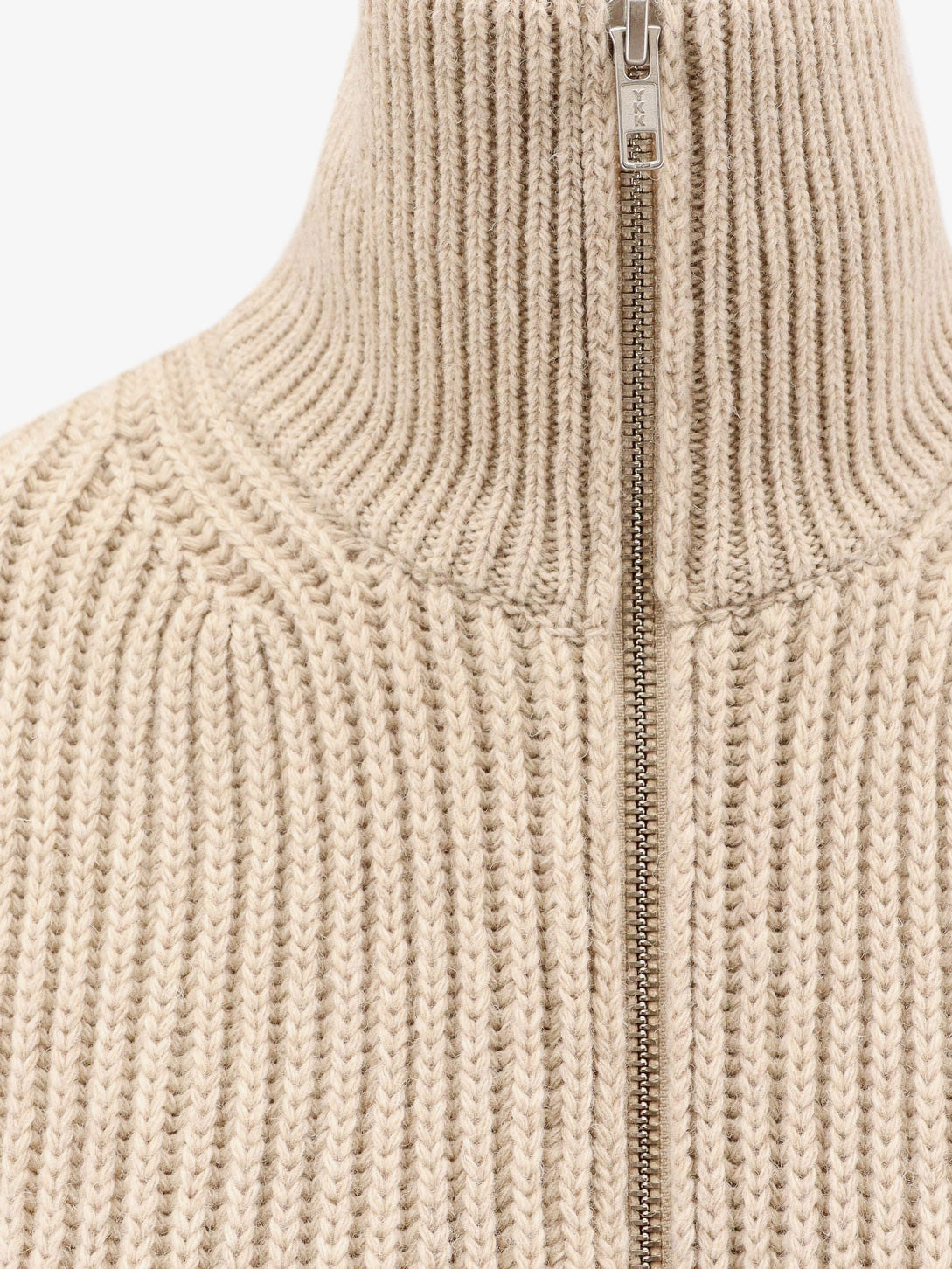 Sleeveless Long Wool Blend Cardigan With Distressed Effect - 3