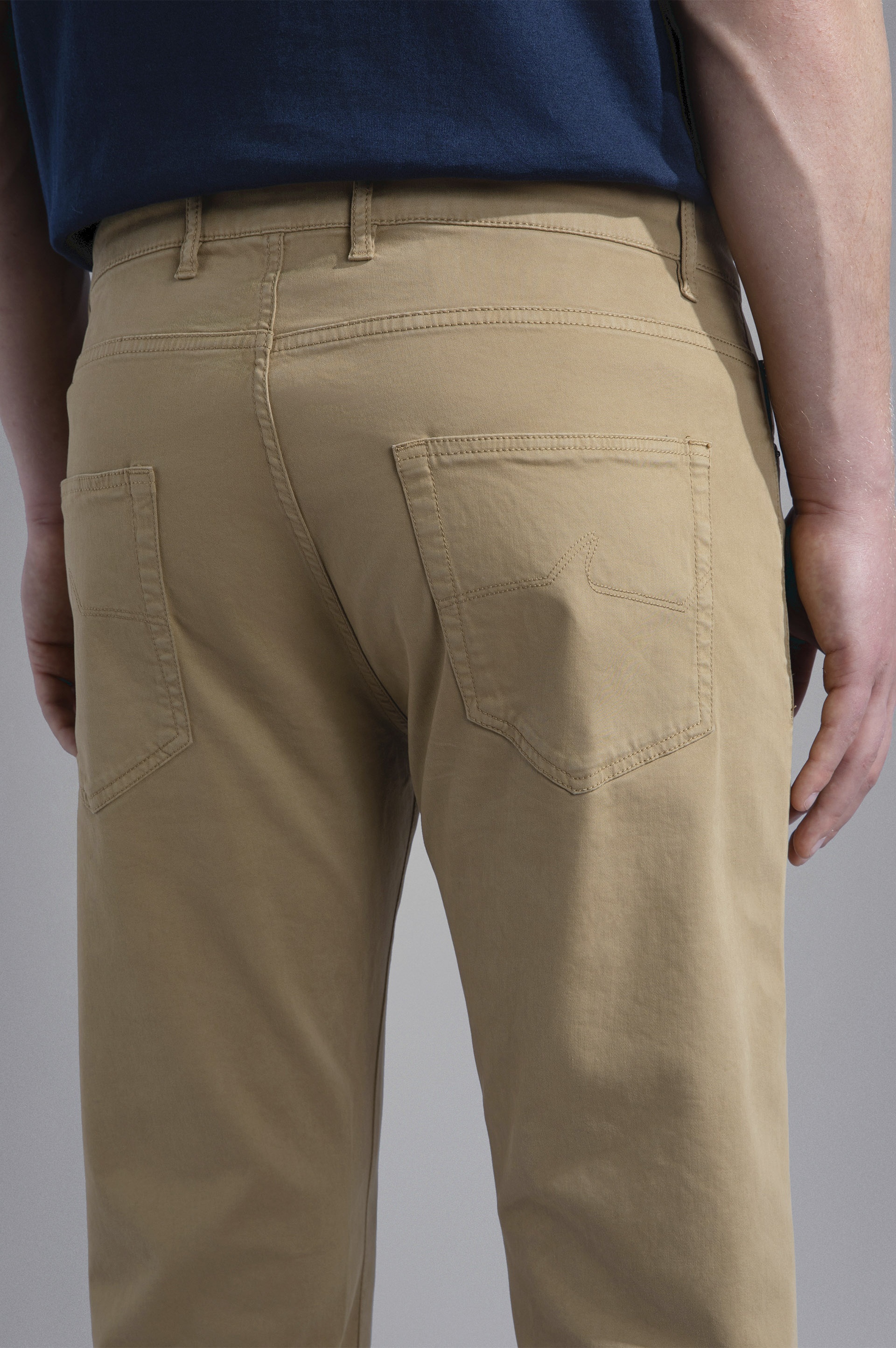 STRETCH COTTON 5-POCKETS TROUSERS - 4