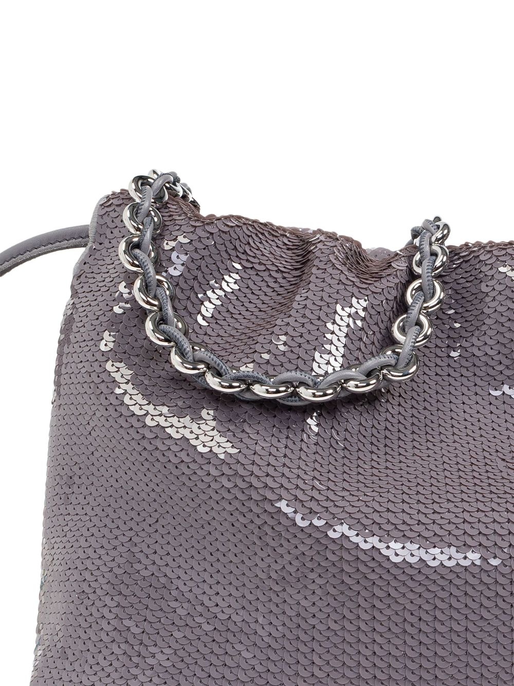 sequin-embellished shoulder bag - 6
