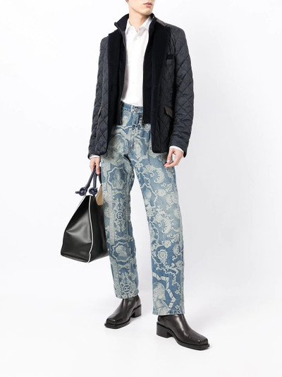 Etro paisley-print quilted jacket outlook