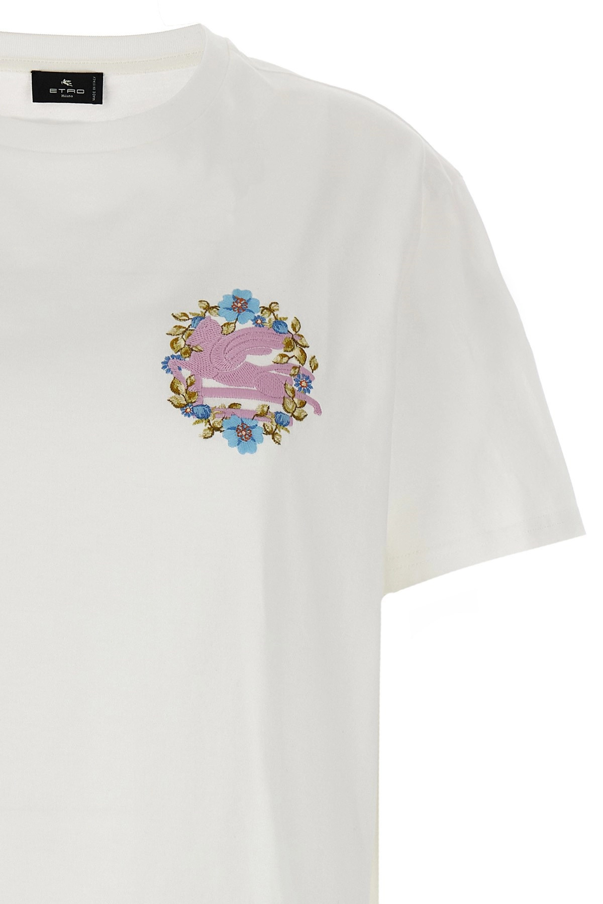 Logo embroidery t-shirt - 4