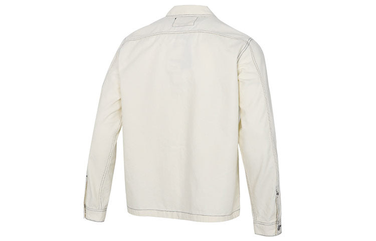 Converse Pocket Woven Long Sleeves Jacket 'White' 10020896-A04 - 2