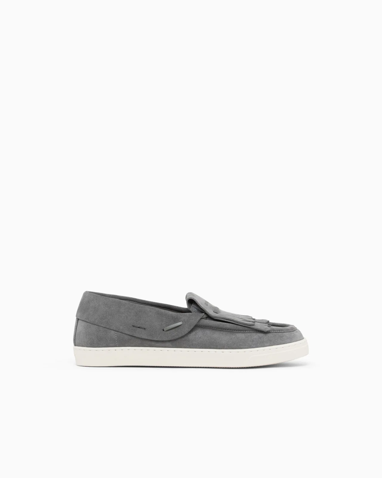 LOAFER IN SUEDE WITH A LEATHER LINING AND RUBBER SOLE - 1