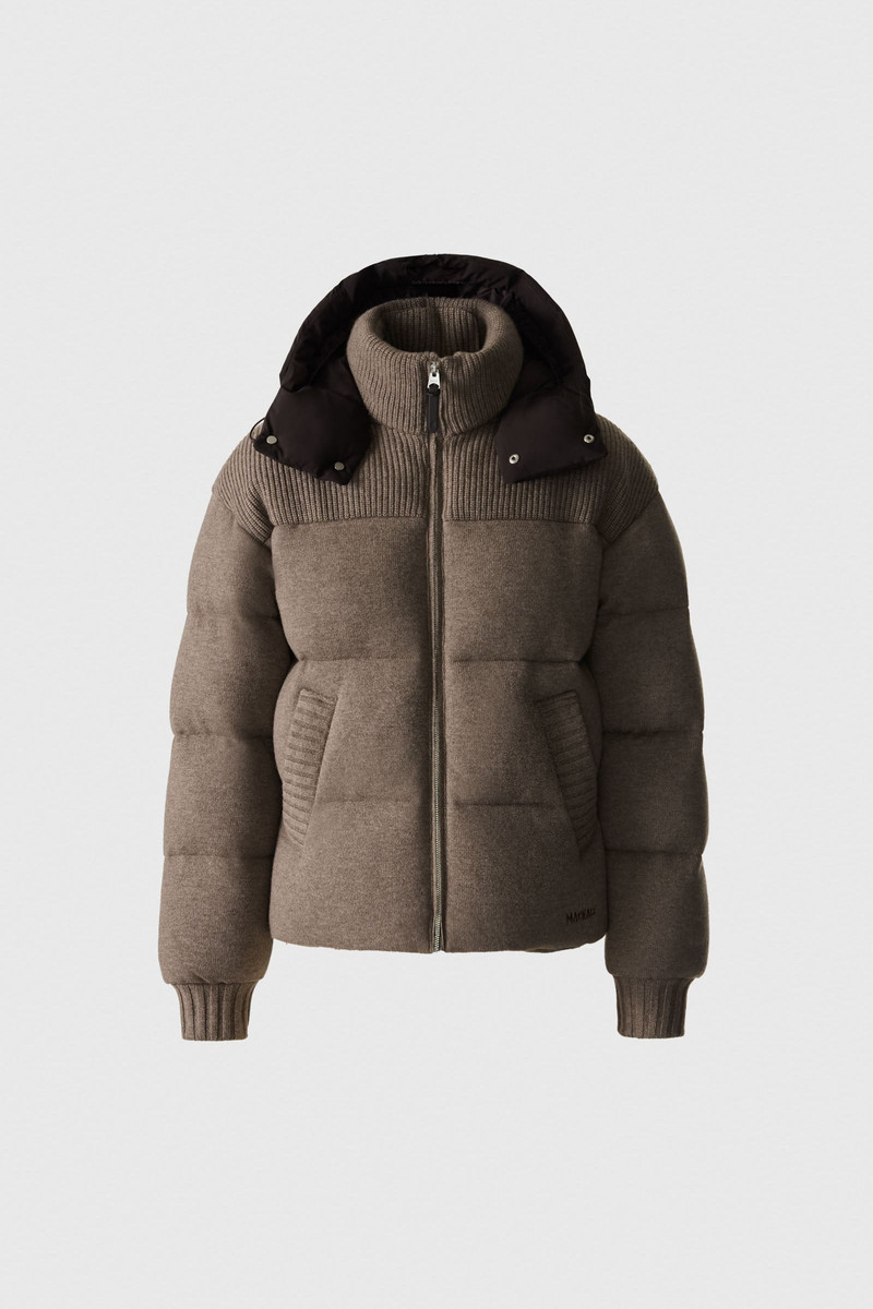 GRIFFEN Cashmere-Blend Down Jacket with Removable Hood 1