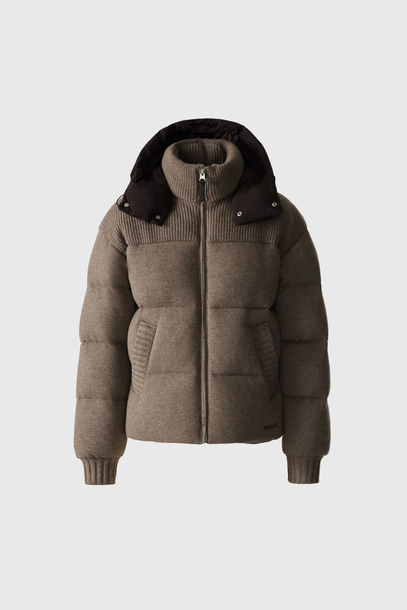 GRIFFEN Cashmere-Blend Down Jacket with Removable Hood - 1