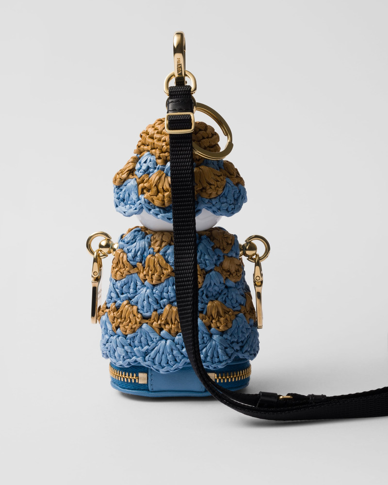 Soft Robot crochet bag pendant 3