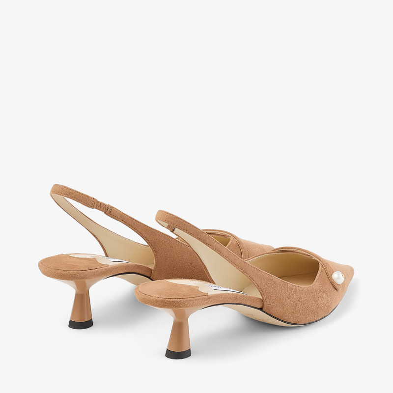JIMMY CHOO Amita 45
Toffee Suede Slingbacks outlook