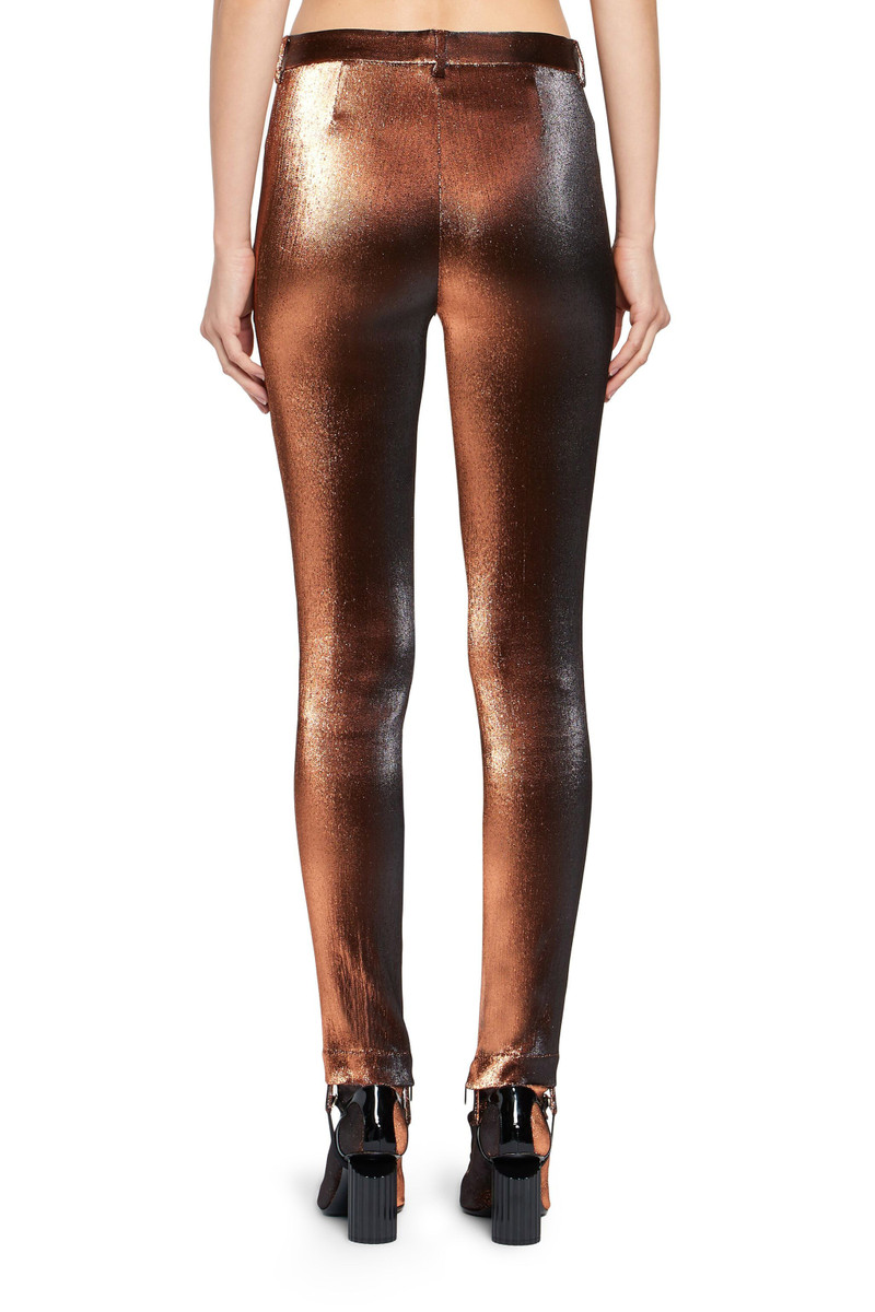 Metallic stretch lurex solid trousers 4